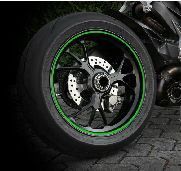 Banda Reflectorizanta Jante Wheel Stripe Reflective Green