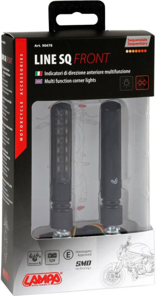 Semnalizari Secventiale Fata LED Line SQ Black