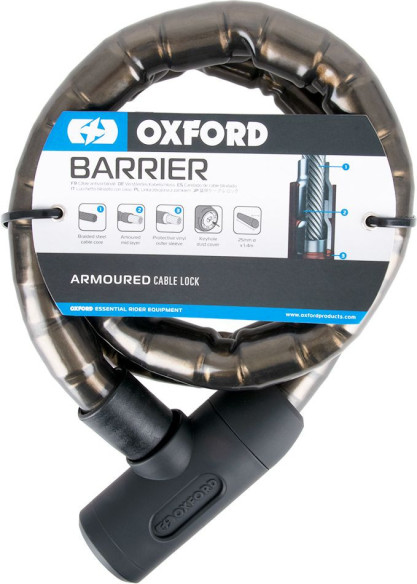 Cablu Antifurt Barrier 1.4m x 25mm Smoke