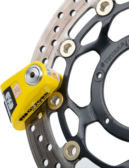 Antifurt Moto Prindere pe Disc Alpha XA14 Alarm Yellow/Black