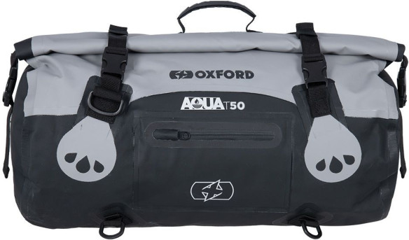 Geanta Moto Portbagaj Roll Bag Aqua T-50 Grey/Black