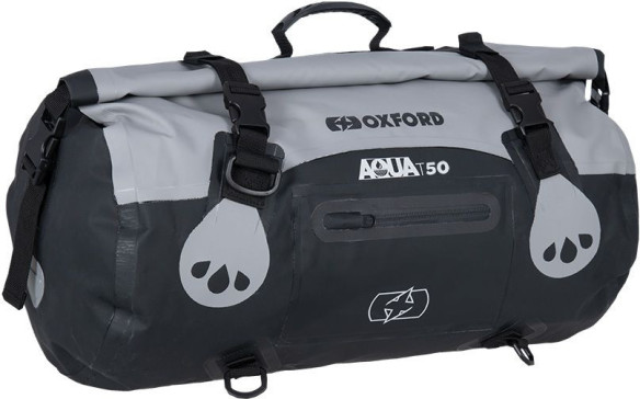 Geanta Moto Portbagaj Roll Bag Aqua T-50 Grey/Black
