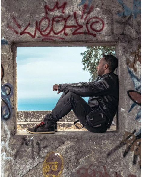 Geanta Picior Urban Track Black/White