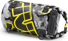 Geanta Moto Cilindrica Impermeabila 30L Camo Grey/Black/Yellow EA114CM