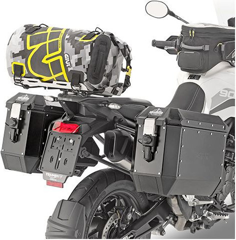 Geanta Moto Cilindrica Impermeabila 30L Camo Grey/Black/Yellow EA114CM