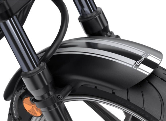 Aripa Fata Scurta REBEL 1100 CMX/T Black/White 08P70-MLA-D00