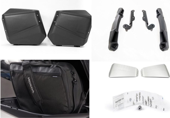 Set Cutii Laterale TRANSALP XL750 Black/Silver 08ESY-MLC-PNAL