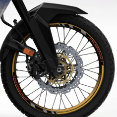 Set Grafice Janta TRANSALP XL750 Black/Grey/Red 08F73-MLC-D00ZB