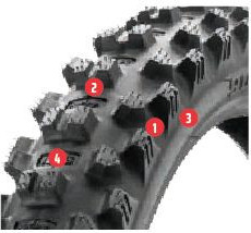 Anvelopa 7 DAYS ENDURO Fata 90/100-21 MEDIUM BOR20020