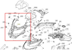 Placa Far Snowmobil Freeride OEM 517306653