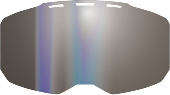 Lentila Schimb Ochelari Snowmobil Edge Lens Dark Smoke Silver Mirror