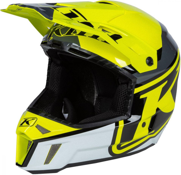Casca Snowmobil F3 ECE Disarray Hi-Vis
