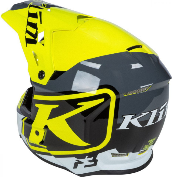 Casca Snowmobil F3 ECE Disarray Hi-Vis