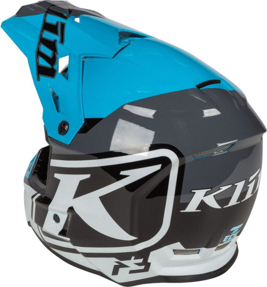 Casca Snowmobil F3 Helmet ECE Disarray Vivid Blue