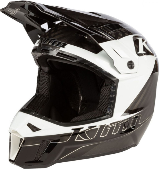 Casca Snowmobil F3 Carbon Helmet ECE Draft White
