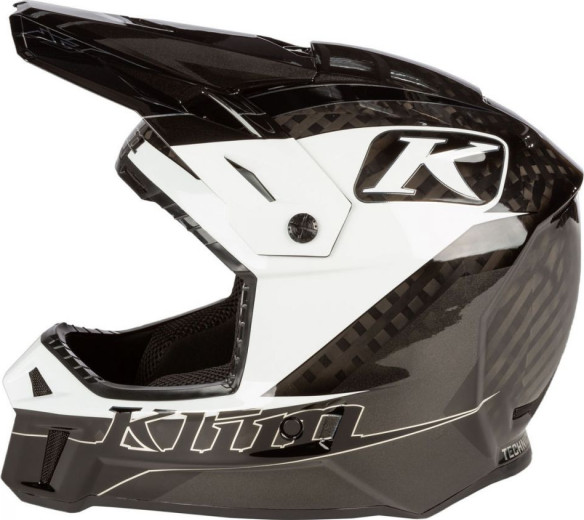 Casca Snowmobil F3 Carbon Helmet ECE Draft White