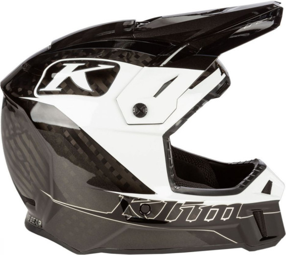 Casca Snowmobil F3 Carbon Helmet ECE Draft White