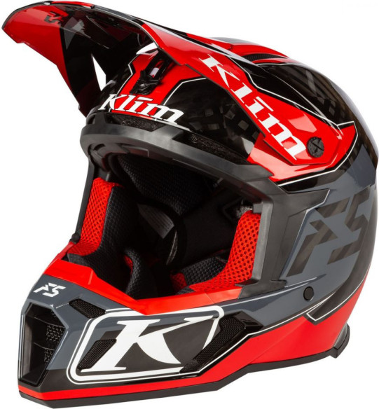 Casca Moto Enduro F5 Helmet ECE Shred High Risk Red