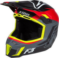 Casca Moto Enduro F3 Helmet ECE Tectonic High Risk Red