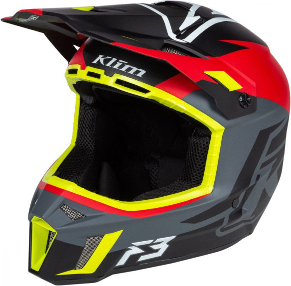 Casca Moto Enduro F3 Helmet ECE Tectonic High Risk Red