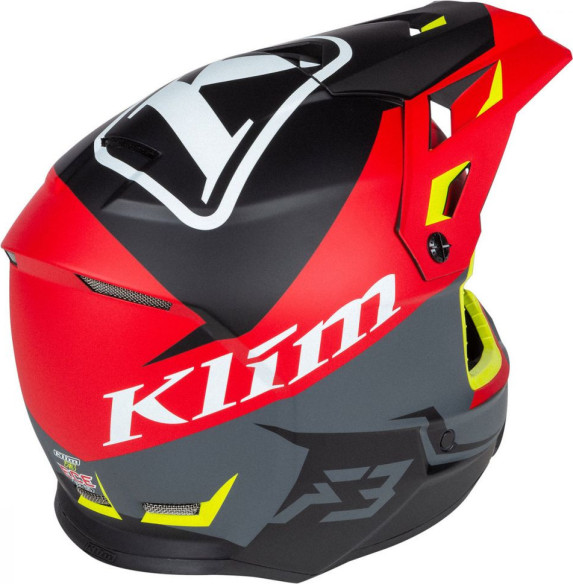 Casca Moto Enduro F3 Helmet ECE Tectonic High Risk Red