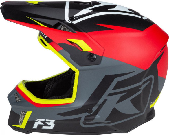 Casca Moto Enduro F3 Helmet ECE Tectonic High Risk Red