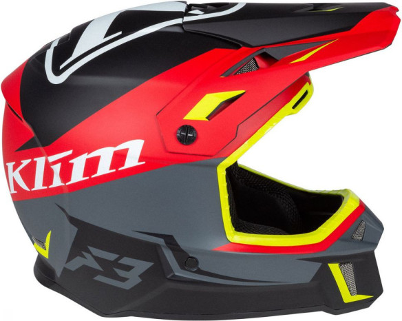 Casca Moto Enduro F3 Helmet ECE Tectonic High Risk Red
