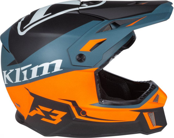 Casca Moto Enduro F3 Helmet ECE Tectonic Strike Orange