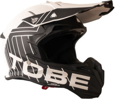 Casca Snowmobil Terminator Stripe White/Black
