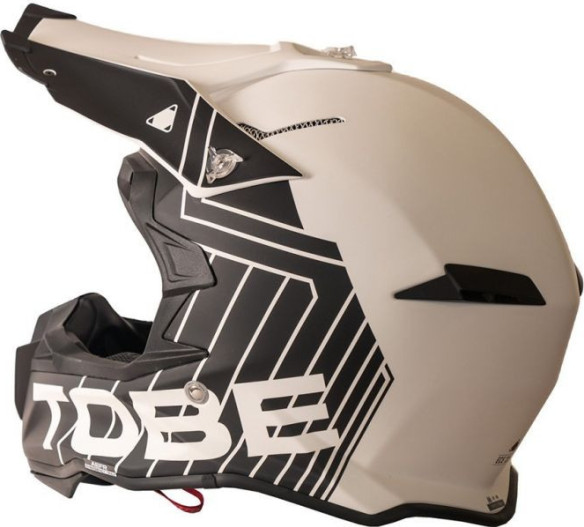 Casca Snowmobil Terminator Stripe White/Black