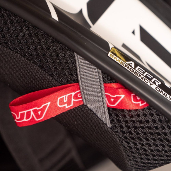 Casca Snowmobil Terminator Stripe White/Black