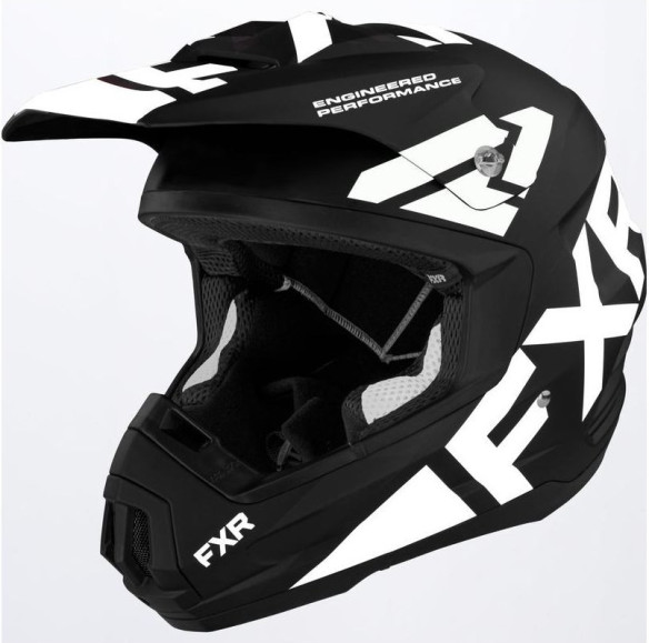 Casca Moto Enduro Torque Team Black/White