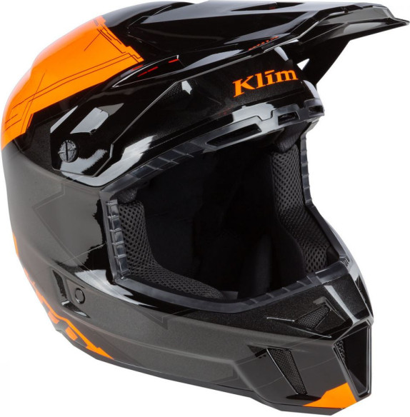 Casca Snowmobil F3 ECE Verge Strike Orange