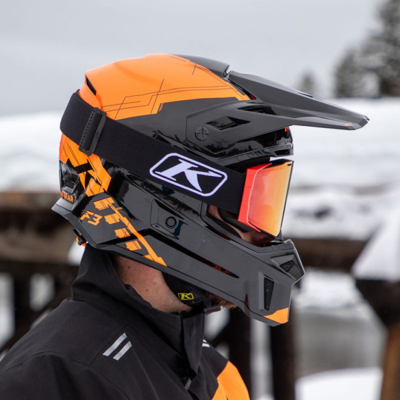 Casca Snowmobil F3 ECE Verge Strike Orange
