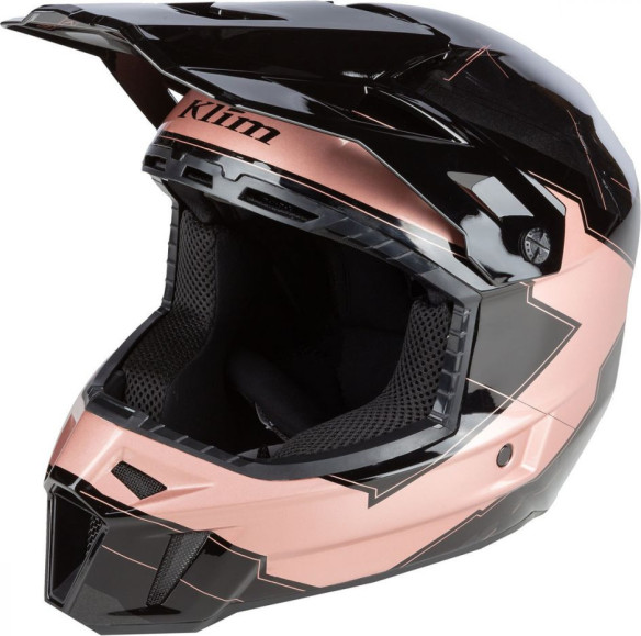 Casca Snowmobil F3 ECE Verge Rose Gold