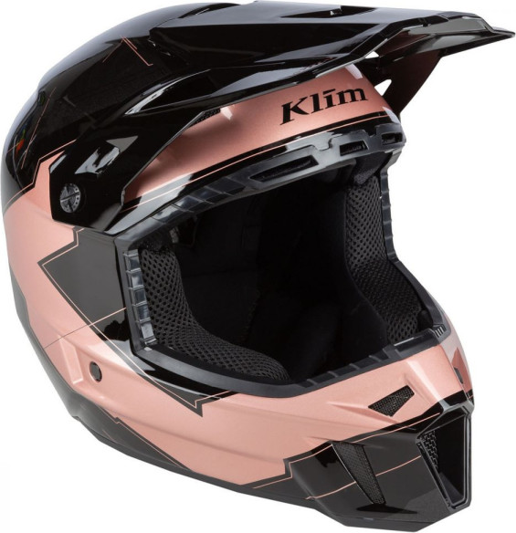 Casca Snowmobil F3 ECE Verge Rose Gold