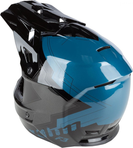 Casca Snowmobil F3 ECE Verge Petrol
