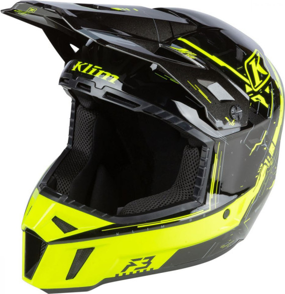 Casca Snowmobil F3 ECE Recoil Hi-Vis