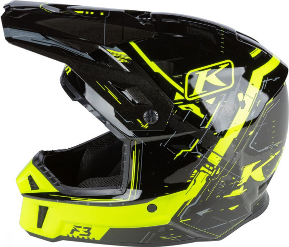 Casca Snowmobil F3 ECE Recoil Hi-Vis