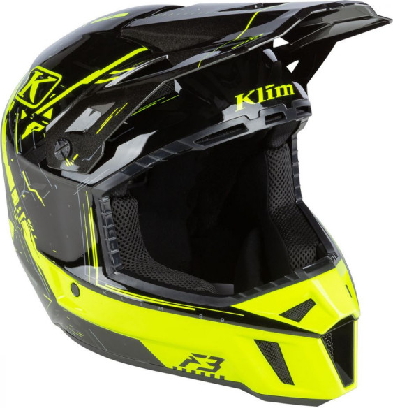 Casca Snowmobil F3 ECE Recoil Hi-Vis