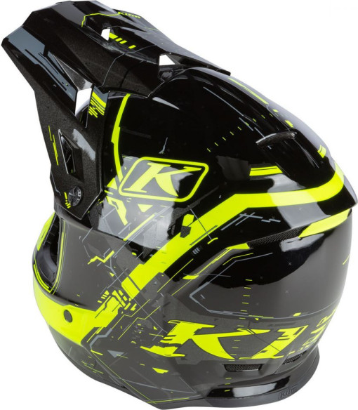 Casca Snowmobil F3 ECE Recoil Hi-Vis