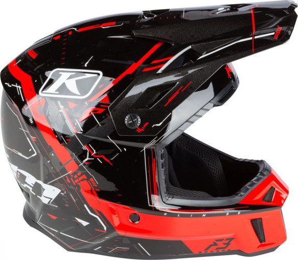 Casca Snowmobil F3 ECE Recoil High Risk Red