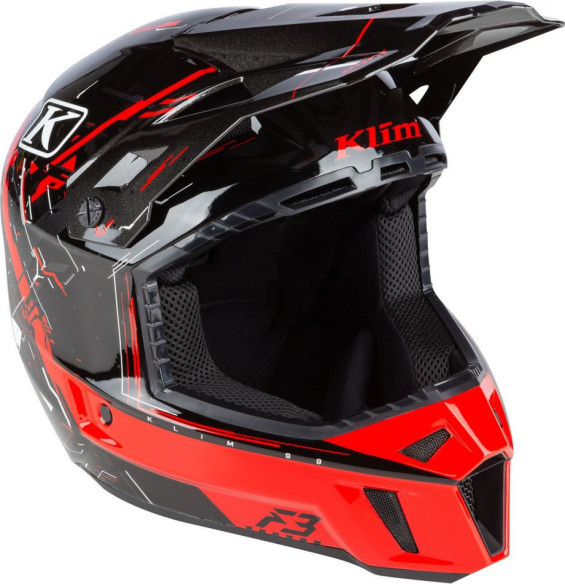 Casca Snowmobil F3 ECE Recoil High Risk Red