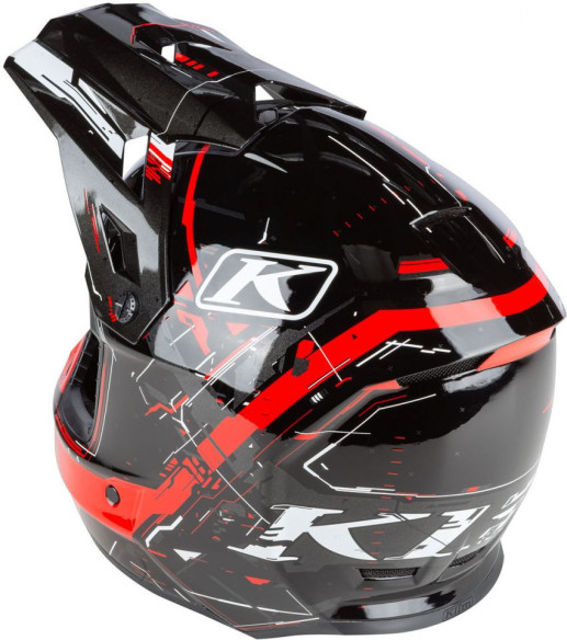 Casca Snowmobil F3 ECE Recoil High Risk Red