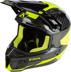 Casca Klim Snowmobil F3 Carbon ECE Ripper Hi-Vis