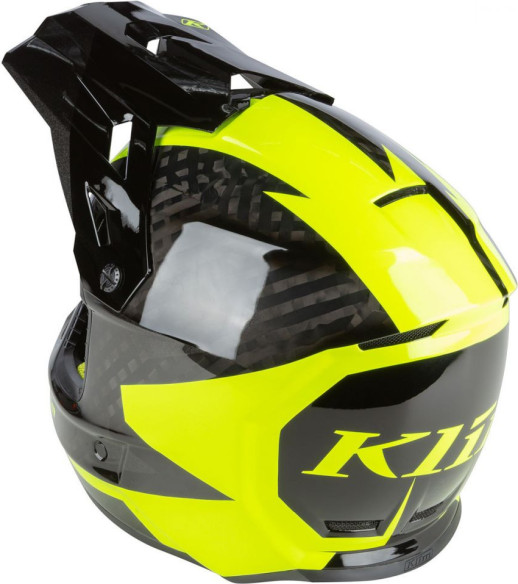 Casca Klim Snowmobil F3 Carbon ECE Ripper Hi-Vis
