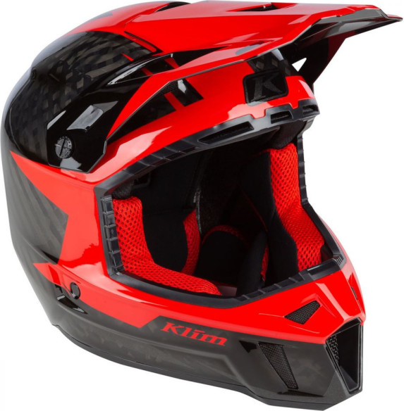 Casca Snowmobil F3 Carbon ECE Ripper High Risk Red