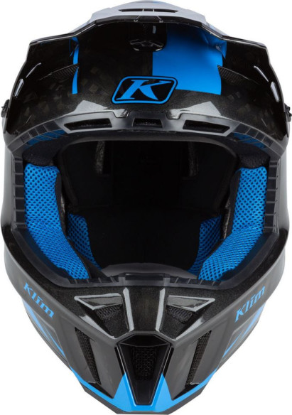 Casca Snowmobil F3 Carbon ECE Ripper Electric Blue Lemonade