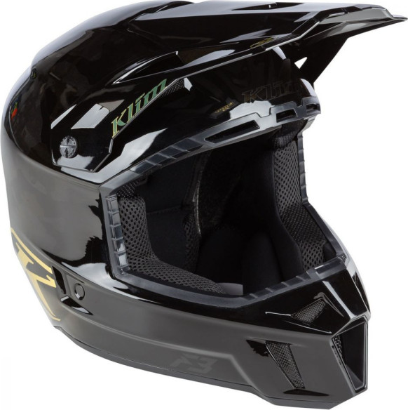Casca Snowmobil F3 Carbon ECE Assault Camo Gold