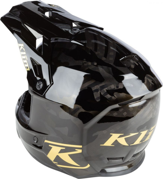 Casca Snowmobil F3 Carbon ECE Assault Camo Gold